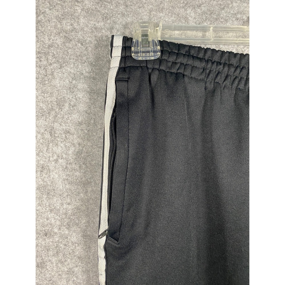 Adidas Originals Mens Black White 3 Stripe Trefoil Track Pants Joggers Small - Picture 4 of 6